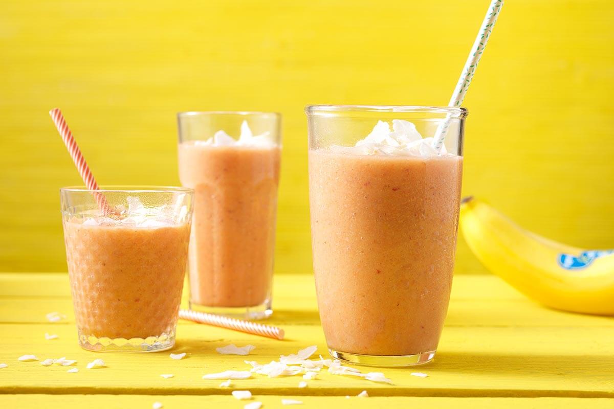 Bananen-en-wortel-smoothie met gember en kaneel