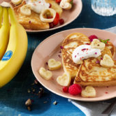 Chiquita-bananenpannenkoeken voor Valentijnsdag