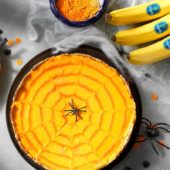 Halloween pompoentaart met Chiquita banaan