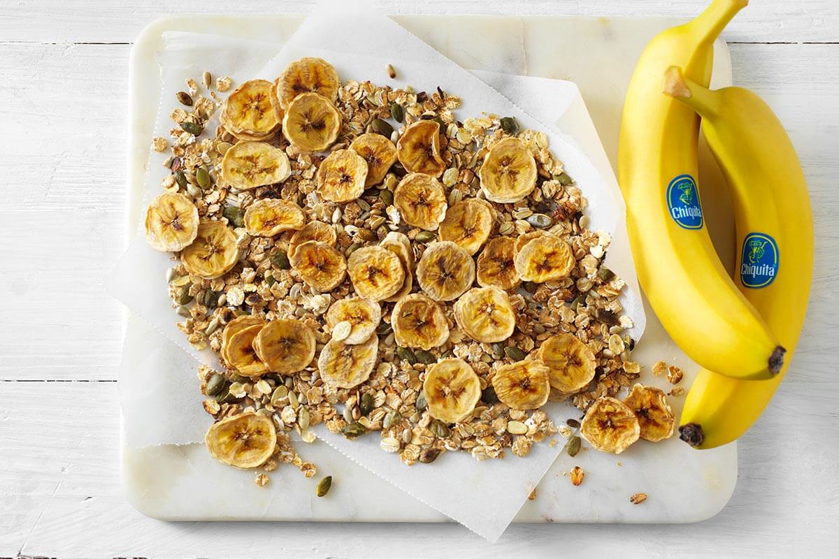 Zelfgemaakte Chiquita banaanchips