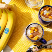 Mugcake met pompoen en Chiquita-banaan