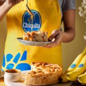 Taart met Chiquita-banaan en karamel
