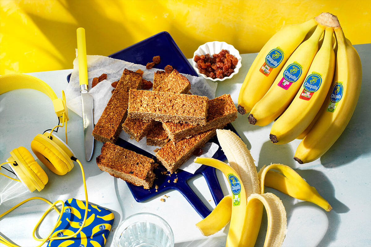 Wat eten voor sporten: Eiwitrepen van Chiquita bananenbrood