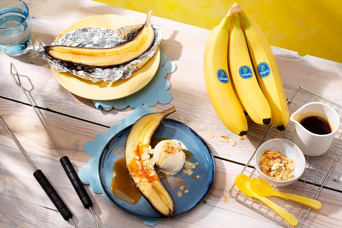 Chiquita bananensplit voor op de barbecue