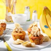 Chiquita-banaancupcakes met pindakaas