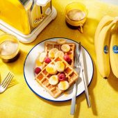 Veganistische Chiquita-bananenbroodwafels