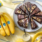 Chocolade- en Chiquita-bananenbrood