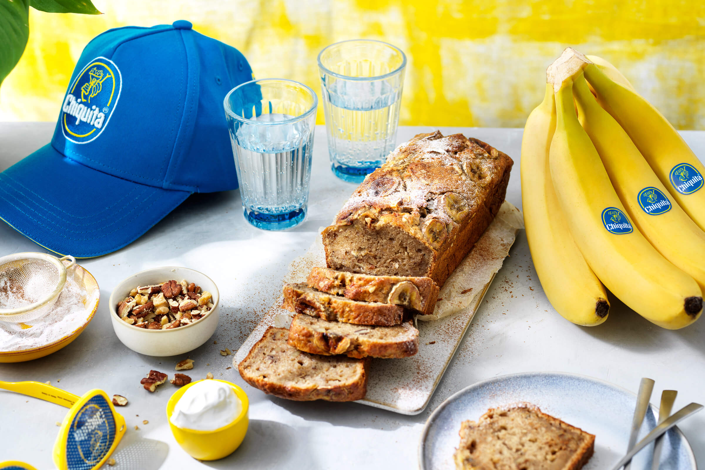 Eenvoudig brood van overgebleven Chiquita bananen