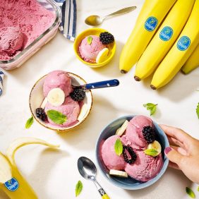 Nicecream van bevroren bananen van Chiquita