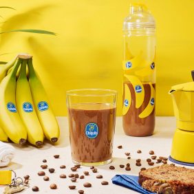 Work-out eiwitshake met banaan en mokka van Chiquita