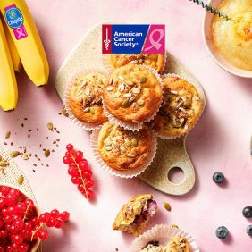 Chiquita-bananen- en bosbessenontbijtmuffins