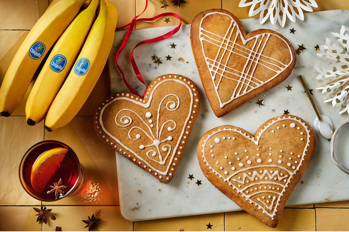 Duitse Lebkuchen met bananen