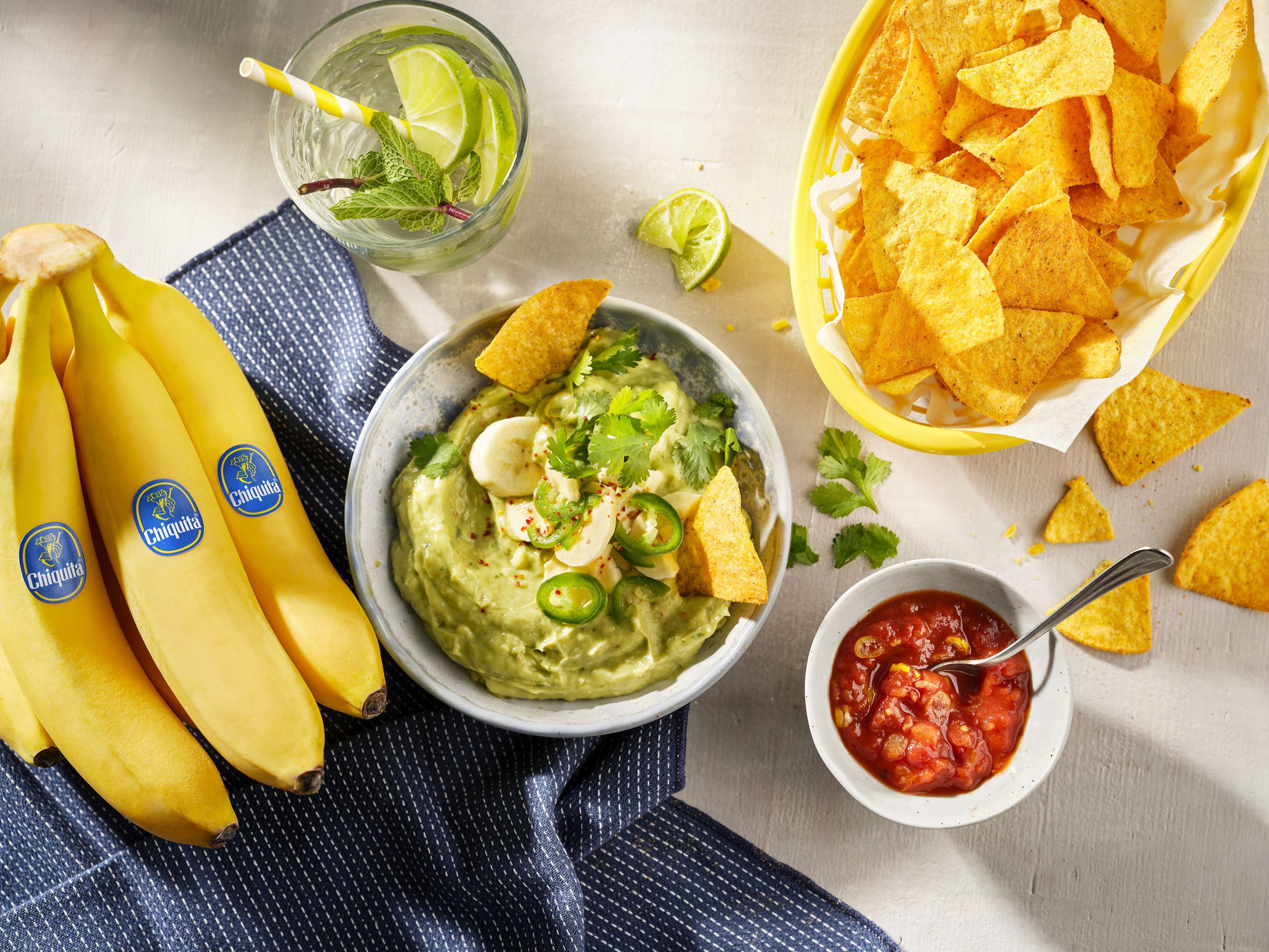 Fiesta-guacamole met Chiquita-banaan