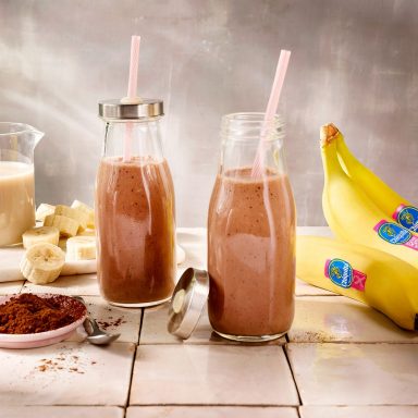 Spicy smoothie van Chiquita-banaan en cacao