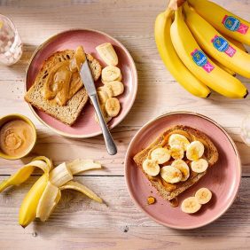 Chiquita’s fantastische toast met noten en bananen