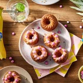 Mini-tulband vanille-ananas bananencakes