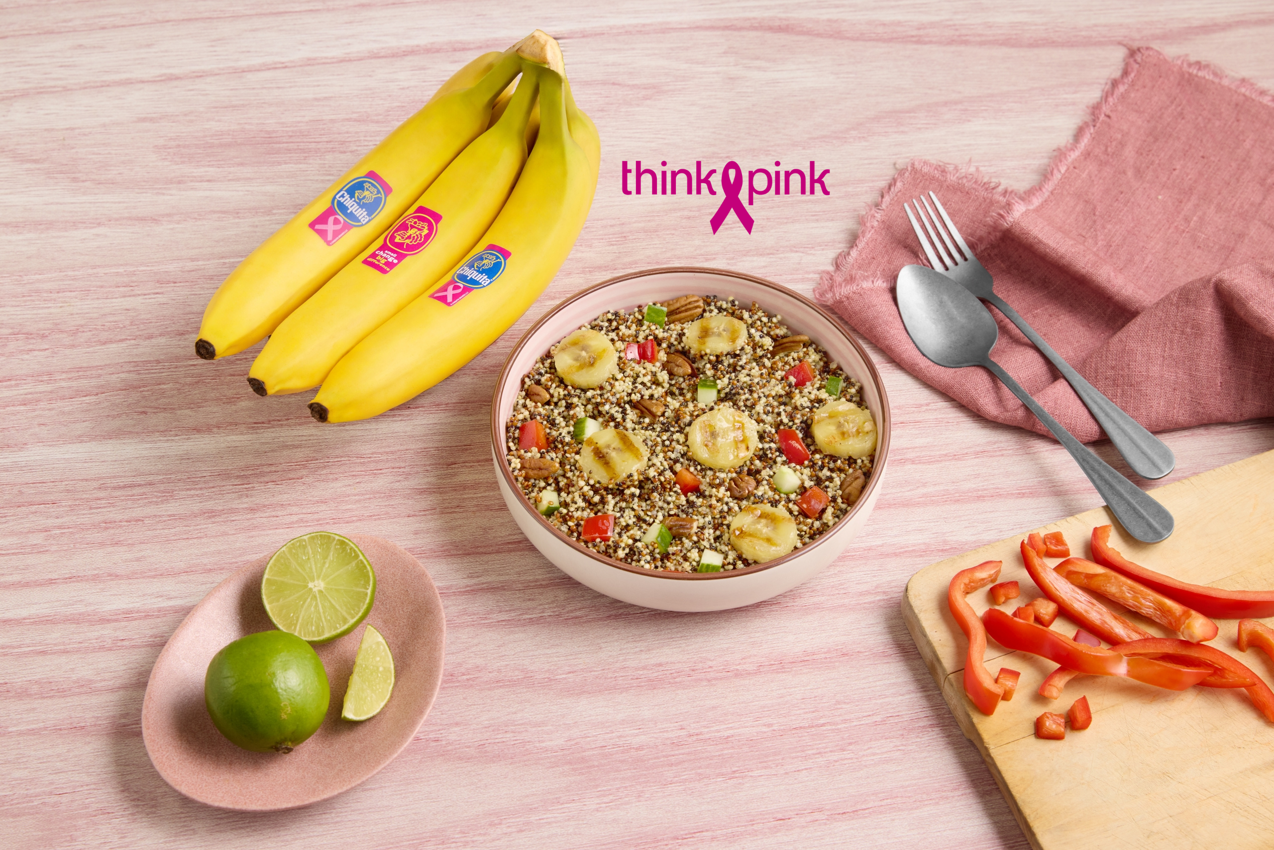Quinoasalade met gegrilde Chiquita-bananen