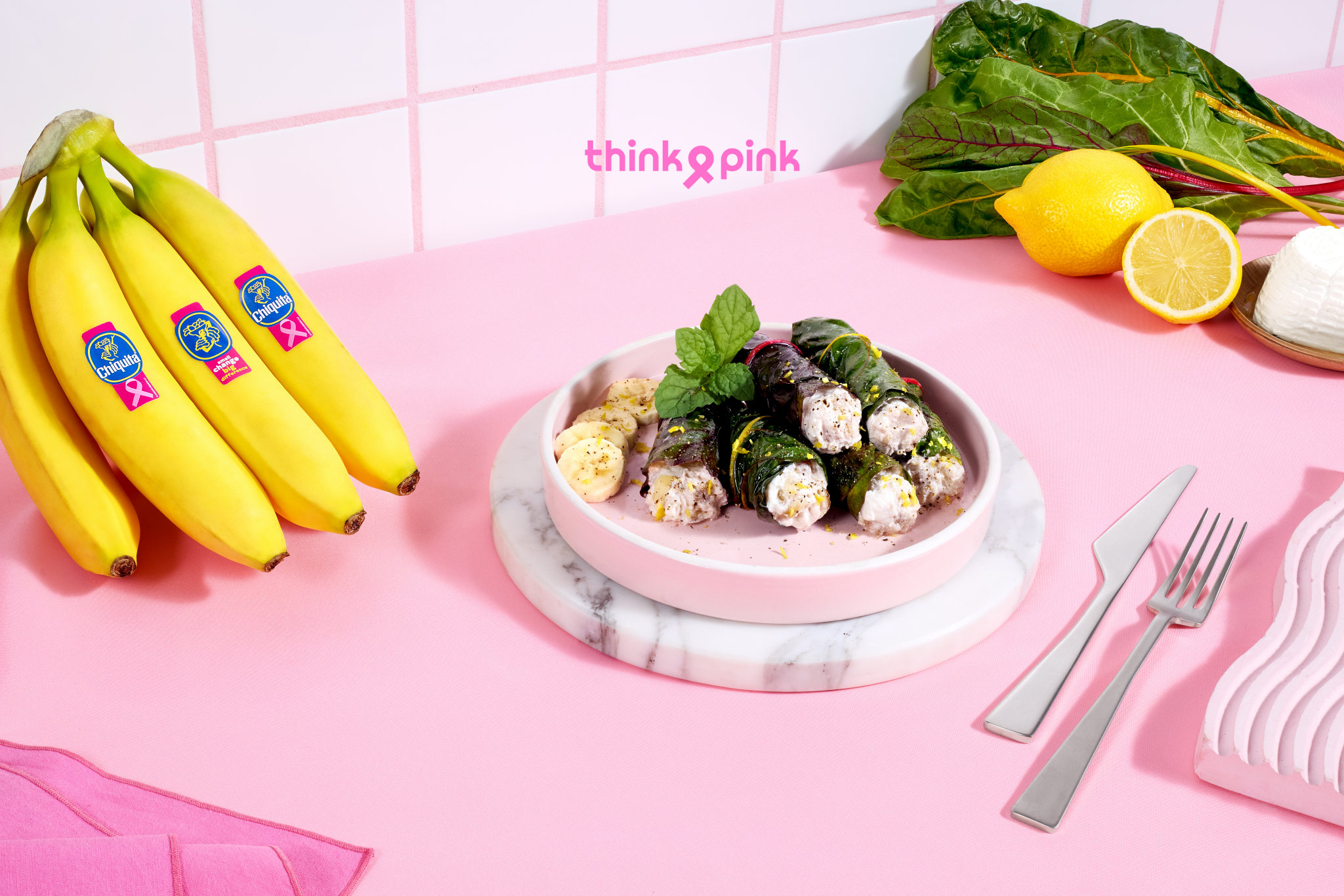 Snijbietrolletjes met Chiquita banaan en ricotta