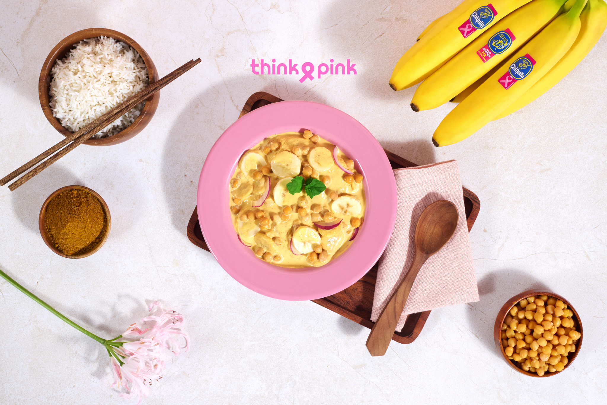 Chiquita banaan en kikkererwtencurry