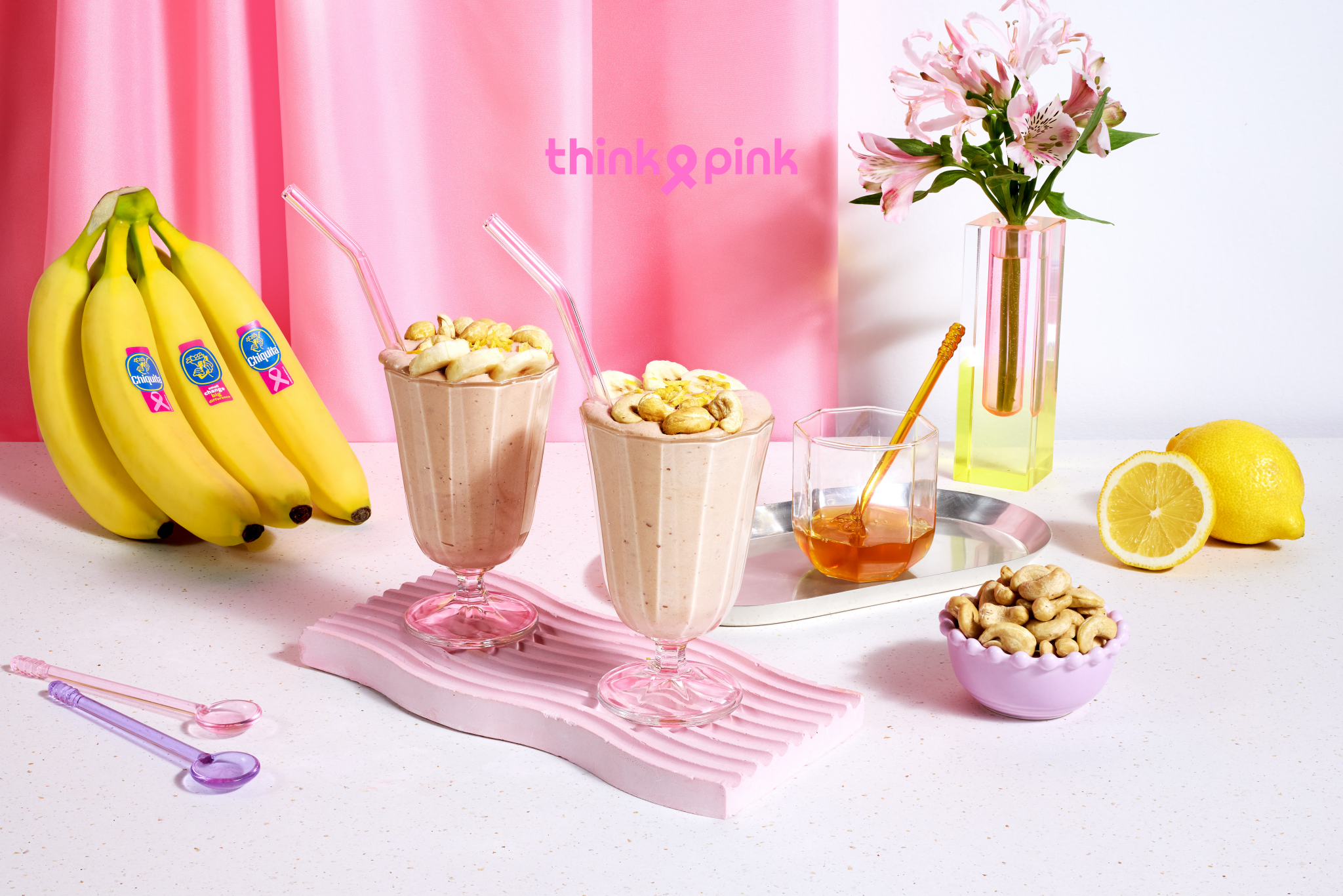 Chiquita banaan en cashewshake met citroen