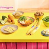 Bruine Rijst Bowl met Chiquita Bananen, Feta, Walnoten & Knapperige Groenten